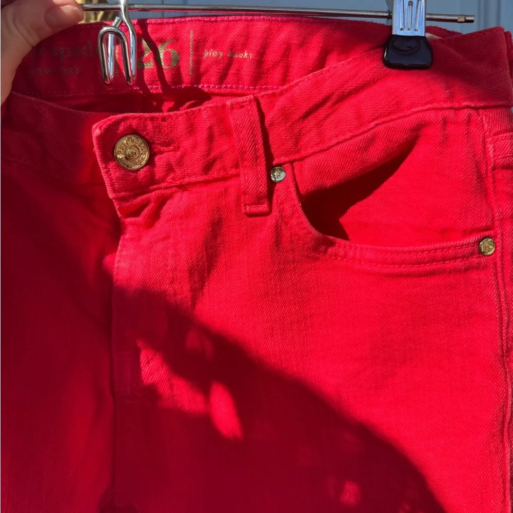 Kate Spade Jeans Red Vibrant size 26